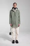 Stutterheim Stockholm Lightweight Zip Matte Raincoat In Comet
