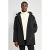 Stutterheim Stockholm Matte Winter Coat In Black