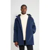 Stutterheim Stockholm Matte Winter Coat In Blue