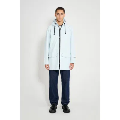 Stutterheim Stockholm Patch Matte Raincoat In Blue