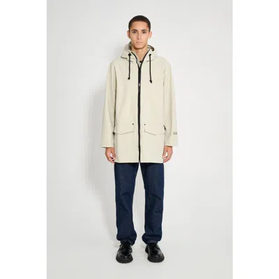 Stutterheim Stockholm Patch Matte Raincoat In Gray