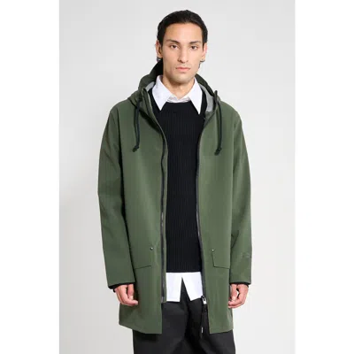 Stutterheim Stockholm Patch Raincoat In Brown