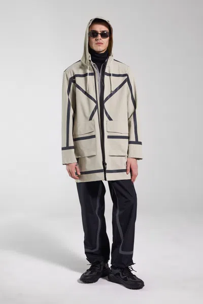 Stutterheim Stockholm Tape Matte Raincoat In Pelican