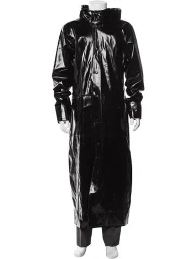 Pre-owned Stutterheim Trench Coat In Black