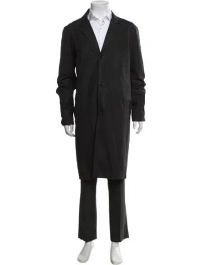 Pre-owned Stutterheim Trench Coat In Black