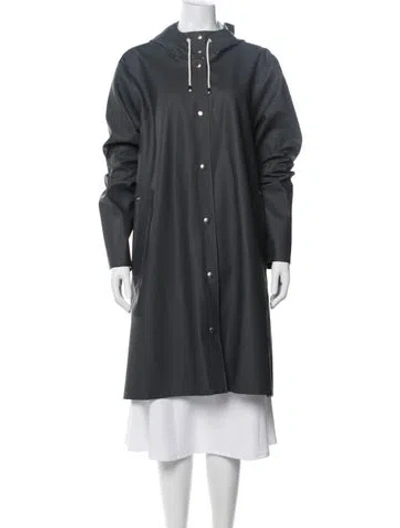 Pre-owned Stutterheim Trench Coat In Gray
