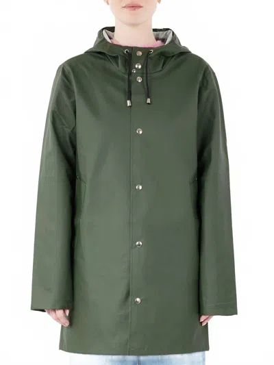 Stutterheim Unisex Stockholm Lightweight Rain Coat In Green