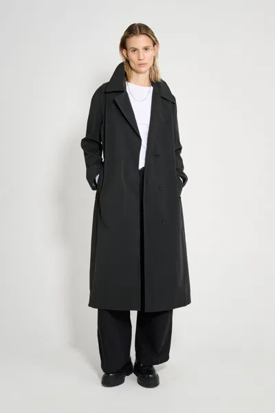 Stutterheim Wayfair Trench Coat In Black