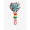 Stych Accessories Pink Heart Hairbrush And Hairbands Set In Pink