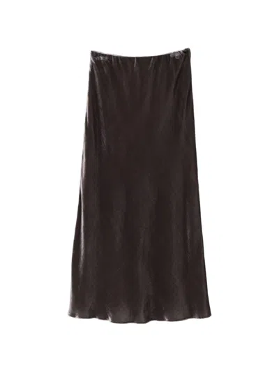 Styland A-line Maxi Skirt In 그레이