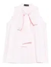 Styland Bow-neck Sleeveless Top In Pink