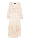 Styland Floral-print Ruffled Dress In Yellow