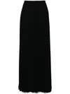 Styland High-waist Pleated Midi Skirt In Black