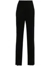 Styland High-waisted Straight-leg Trousers In Black