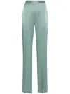 Styland High-waisted Straight-leg Trousers In Green