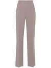 Styland High-waisted Straight-leg Trousers In Purple