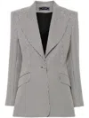 Styland Houndstooth Blazer In Black