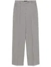 Styland Houndstooth-pattern Trousers In Black