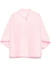 Styland Leopard-jacquard Jacket In Pink