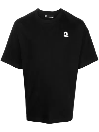 Styland Motif-print Short-sleeved T-shirt In Black