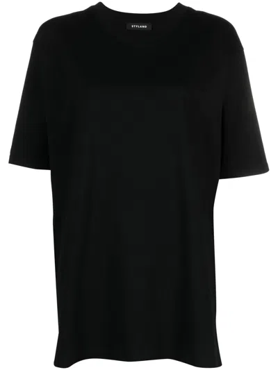 Styland Organic-cotton Oversized T-shirt In Black