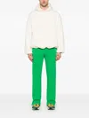 Styland Organic Cotton Track Pants In Green