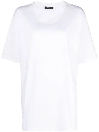 Styland Oversized Organic Cotton T-shirt In White