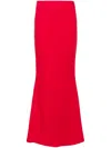 Styland Pencil Maxi Skirt In Red
