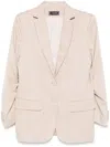Styland Notched-lapels Blazer In Neutrals