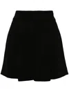 Styland Pleated High-waist Tailored Shorts In Black