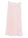 Styland Pleated Polka-dot Midi Skirt In Multi