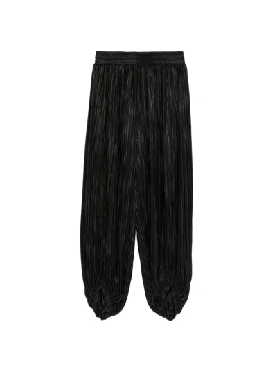 Styland Plissé-effect Balloon Trousers In Multi