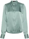 Styland Pointed Collar Shirt In Green