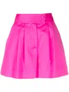 Styland Pressed-crease Wool-blend Shorts In Rosa