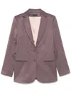 Styland Satin Blazer In Pink