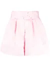 Styland Satin-finish Mini Shorts In Pink
