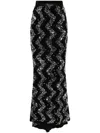 Styland Sequin-embellished Maxi Skirt In Black