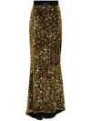 Styland Sequin-embellished Maxi Skirt In Gold