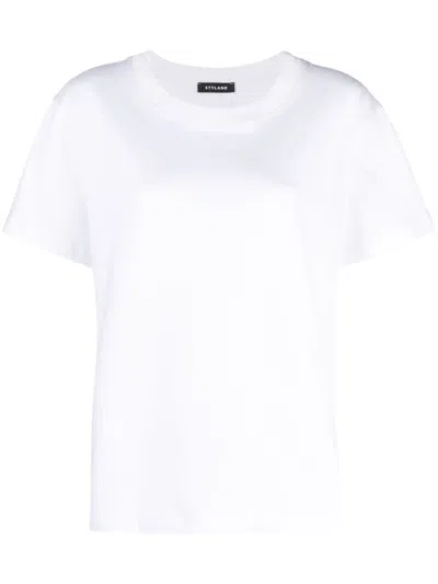 Styland Short-sleeve Cotton T-shirt In White