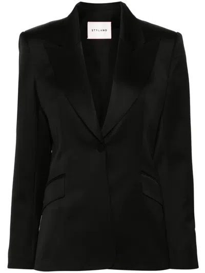 Styland Single-breasted Blazer In Black