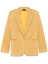 Styland Single-breasted Blazer In Gold