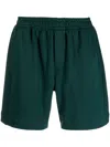 Styland Straight-leg Track Shorts In Green