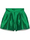 Styland Taffeta Shorts In Green