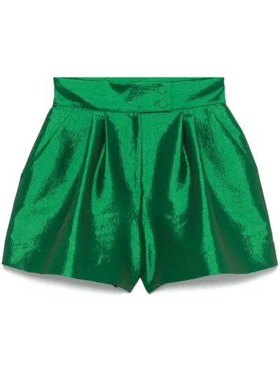 Styland Taffeta Shorts In Green