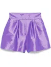 Styland Taffeta Shorts In Purple