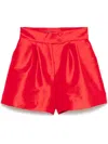 Styland Taffeta Shorts In Red