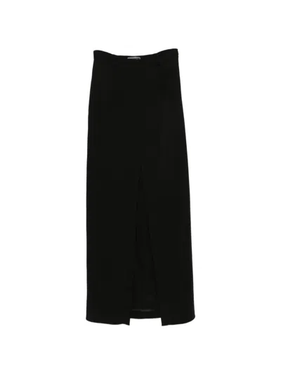 Styland Tailored Maxi Skirt In Black