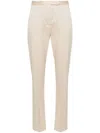 Styland Exposed-seam Tapered-leg Trousers In Neutrals