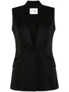 Styland V-neck Buttoned Waistcoat In Black