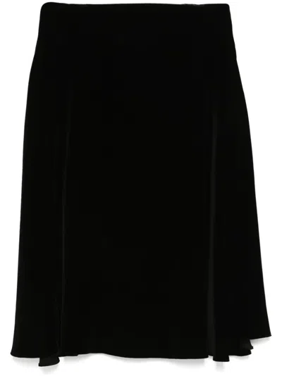 STYLAND VELVET MIDI SKIRT